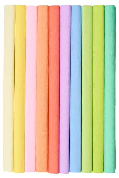 Top 2000, Creatinio, bibuła marszczona, 10 kolorów, 50-200 cm