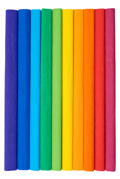 Top 2000, Creatinio, bibuła marszczona, 10 kolorów, 50-200 cm