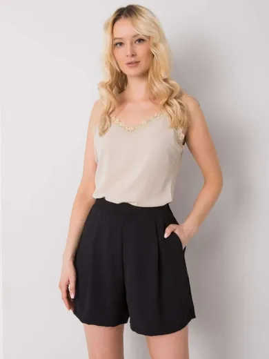 Top damski, beżowy, Modalinda Fashion