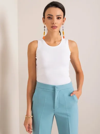 Top damski, biały, Basic Feel Good