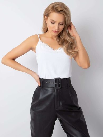 Top damski, biały, Lakerta