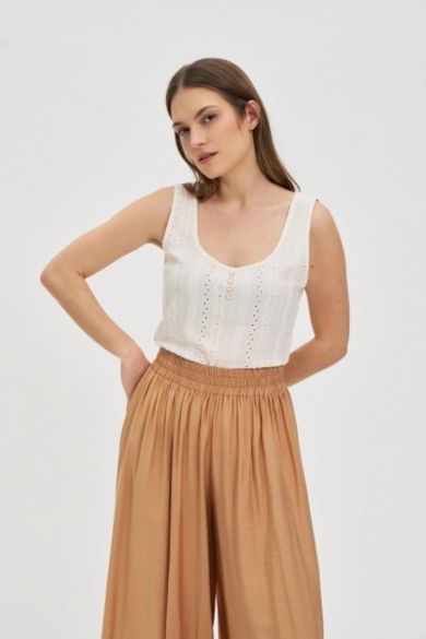 Top damski, biały, Moodo