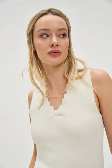 Top damski, biały, Moodo