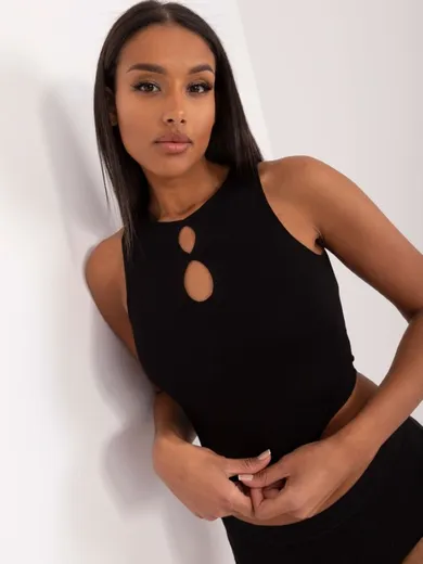 Top damski, czarny, Berrak