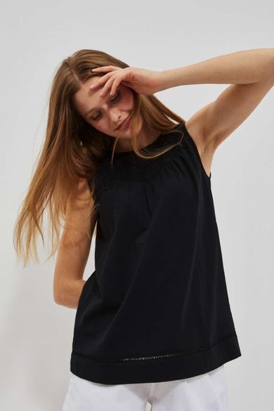 Top damski, czarny, Moodo