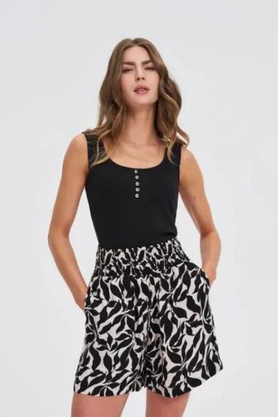 Top damski, czarny, Moodo