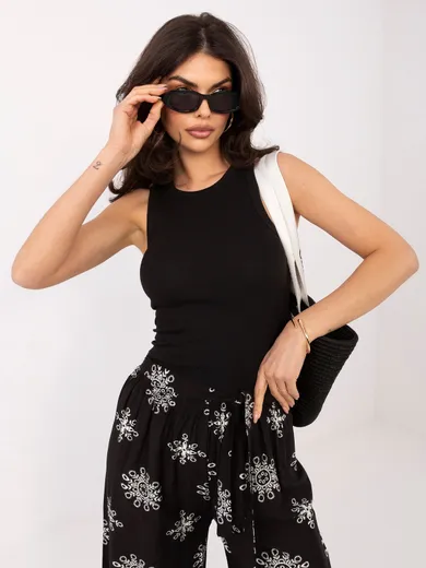 Top damski, czarny, Sublevel