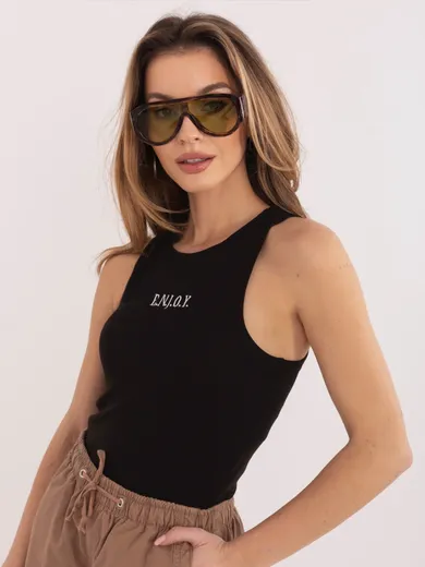 Top damski, czarny, Sublevel