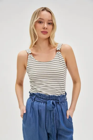 Top damski, khaki, Moodo