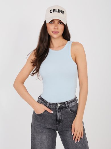 Top damski, niebieski, Sublevel