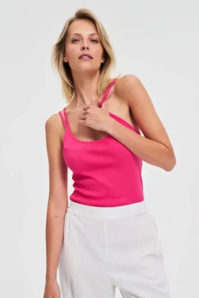 Top damski, różowy, Moodo
