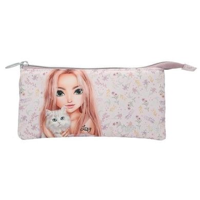 Top Model, Blooming Kitty, piórnik saszetka, potrójny, różowy