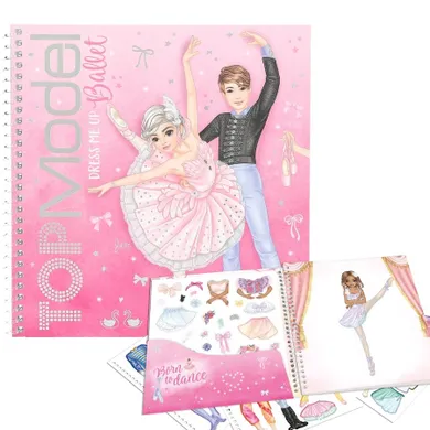 Top Model, Dress Me Up, Balet, zestaw kreatywny z naklejkami