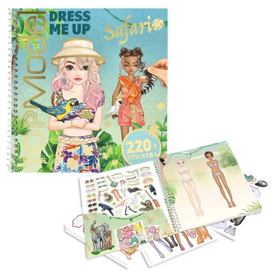 Top Model, Dress Me Up, Safari, zestaw kreatywny z naklejkami