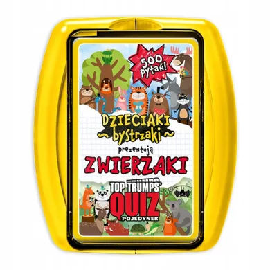 Top Trumps, Quiz, Dzieciaki Bystrzaki, Zwierzaki, gra edukacyjna