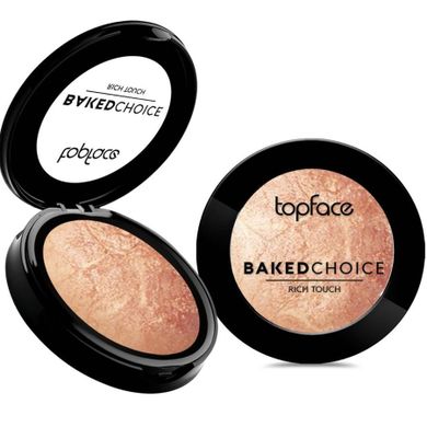 Topface, Baked Choice, Rich Touch Highlighter, wypiekany rozświetlacz, 104, 6g
