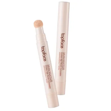 Topface, Skin Editor, Concealer Age-Reset, korektor z gąbeczką, 001, 5,5 ml