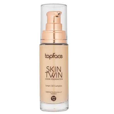 Topface, Skin Twin Cover Foundation, kryjący podkład do twarzy, nr 002, 30 ml