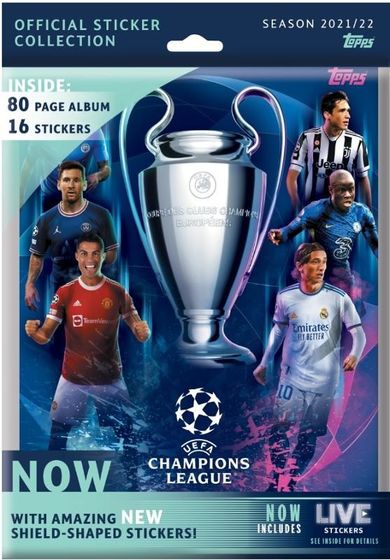 Topps, Champions League UEFA, Zestaw startowy, naklejki