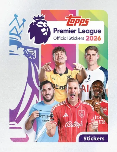 Topps, Premier League 2026, Stickers, saszetka z naklejkami kolekcjonerskimi, 1 szt.