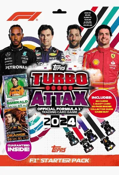 Topps, Turbo Attax, Official Formula 1 2024, Starter Pack, karty kolekcjonerskie