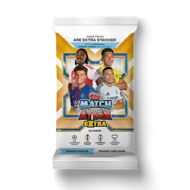 Topps, UEFA Champions League, Match Attax Extra 2025/26, saszetka z kartami kolekcjonerskimi, 1 szt.