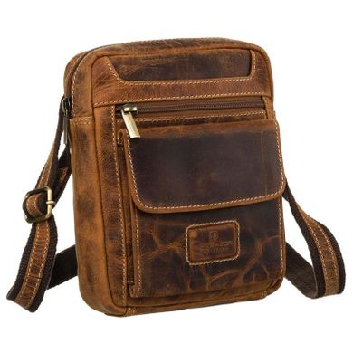 Torba listonoszka, brązowa, skórzana, Peterson
