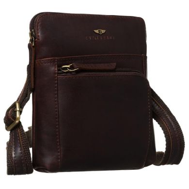 Torba listonoszka, brązowa, skórzana, Peterson