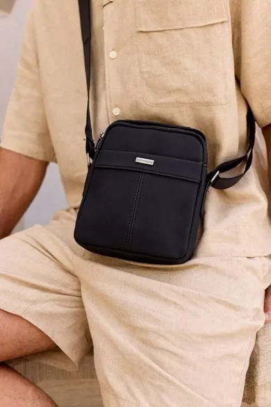 Torba listonoszka, czarna, Rovicky