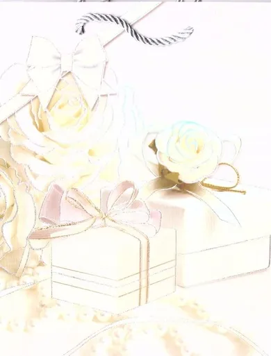 Torba prezentowa, kwiaty, rozmiar M, 1 szt.