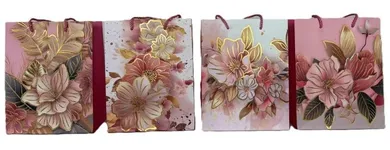 Torba prezentowa, kwiaty, rozmiar M, 1 szt.