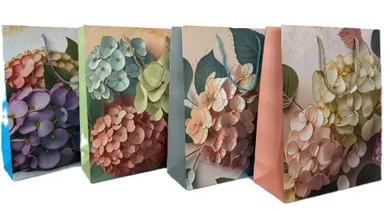 Torba prezentowa, rozmiar L kwiaty, 1 szt.