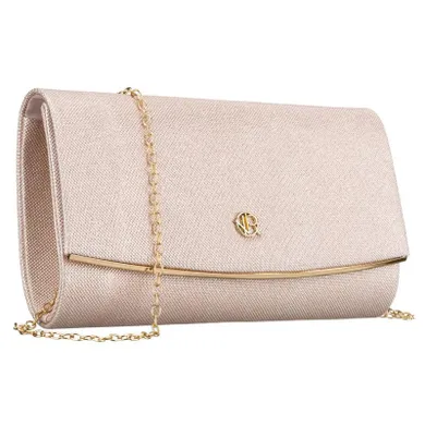 Torebka kopertówka, beżowa, Rovicky