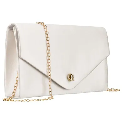 Torebka kopertówka, biała, Rovicky