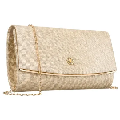 Torebka kopertówka, złota, Rovicky