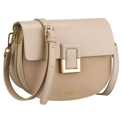 Torebka listonoszka, beżowa, Peterson