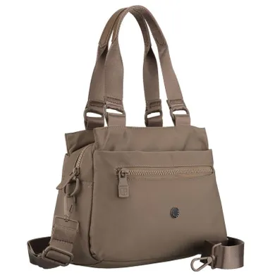 Torebka listonoszka, beżowa, Peterson