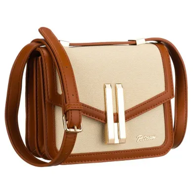 Torebka listonoszka, ecru, Peterson