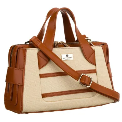 Torebka listonoszka, ecru, Peterson