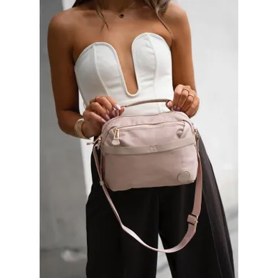 Torebka listonoszka, różowa, Peterson