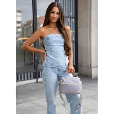 Torebka listonoszka, szara, Peterson