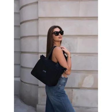 Torebka shopper, czarna, Peterson