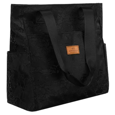 Torebka shopper, czarna, Rovicky