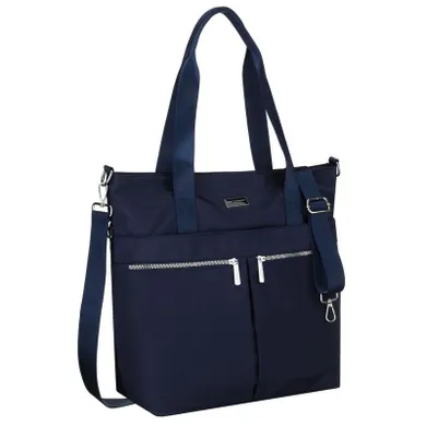 Torebka shopper, granatowa, Peterson