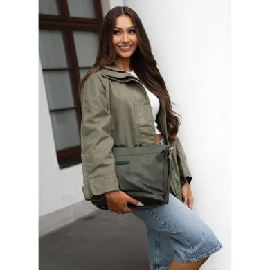 Torebka shopper, zielona, Peterson