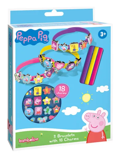 Totum, Świnka Peppa, zestaw do robienia bransoletek z charmsami