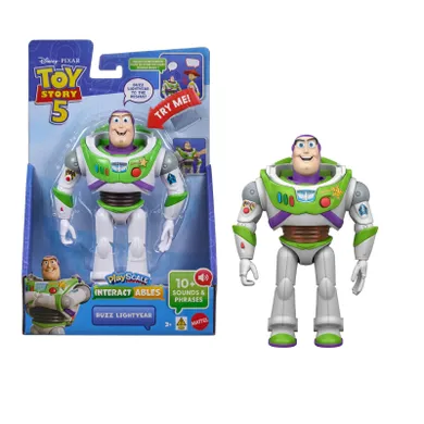 Toy Story 5, Buzz Astral, interaktywna mówiąca figurka, skala 18 cm