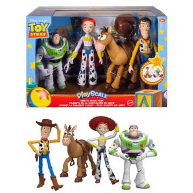 Toy Story 5, PlayScale, zestaw 4 figurek, skala 18 cm