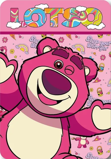 Toy Story, Lotso, koc polarowy, 100-140 cm