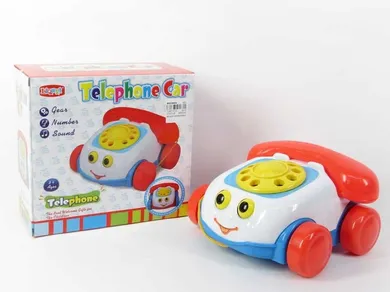 Toys 4 All, telefonik z dźwiękiem, zabawka do ciągnięcia, 20 cm